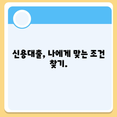 개인 신용대출 금리와 한도 비교,맞춤 대출로 최적화