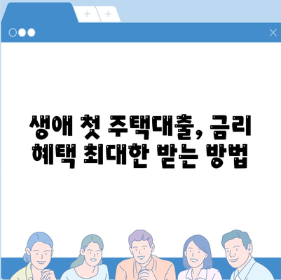 생애 첫 주택자금대출 금리 안내