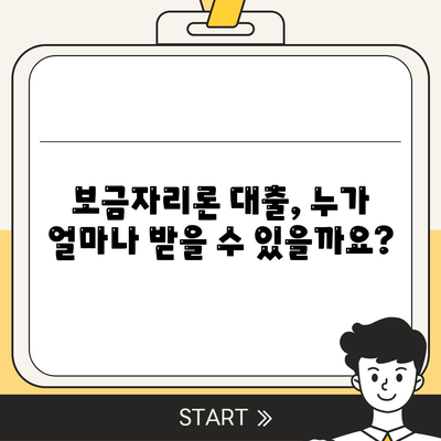 보금자리론 대출의 자격, 나이, 금리, 한도, 소득 조건 확인