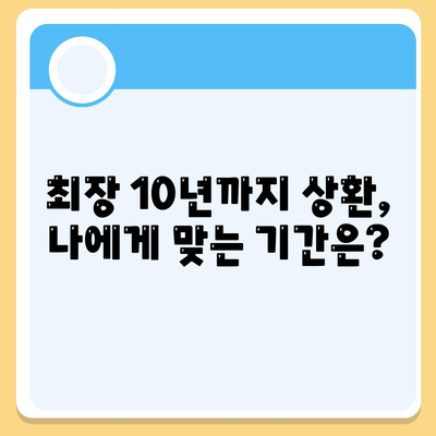 중소기업취업 청년 전월세 보증금 대출에 대한 한도 및 기간