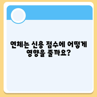 연체 대출의 법적 함의와 신용 영향