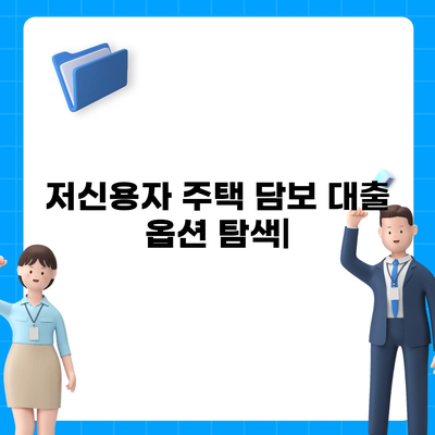 저신용자 주택 담보 대출 옵션 탐색