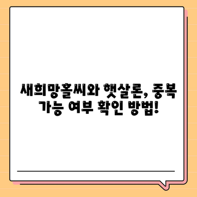 정부 지원 서민금융 새희망홀씨, 햇살론 중복 사용 가능성