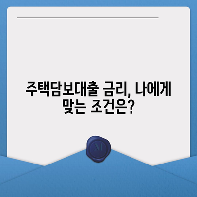 은행 주택담보대출 금리와 매매 절차