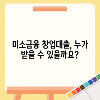 소상공인정책자금 미소금융 창업대출의 한도, 조건, 후기 집합