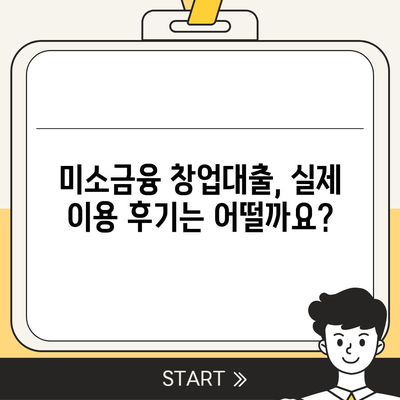 소상공인정책자금 미소금융 창업대출의 한도, 조건, 후기 집합