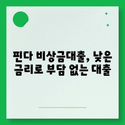 "다른 데 거절됐는데 핀다는 진짜 되네요" 핀다 비상금대출 후기