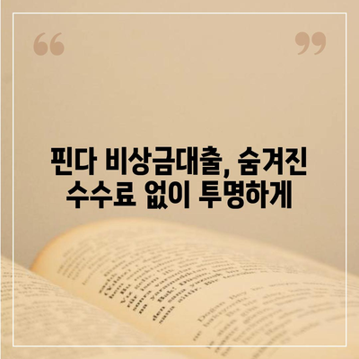 핀다 비상금대출 후기 바꿔주는 비상금