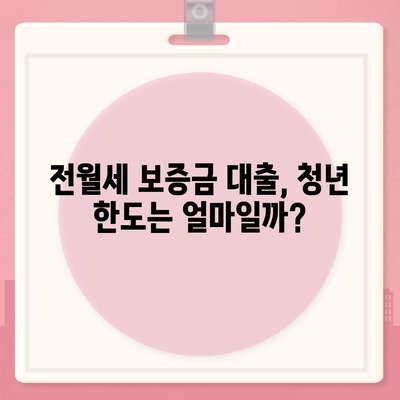 중소기업 취업청년 전월세 보증금 대출 금리, 한도, 기간 정보