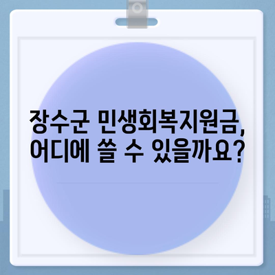 전라북도 장수군 장수읍 민생회복지원금 | 신청 | 신청방법 | 대상 | 지급일 | 사용처 | 전국민 | 이재명 | 2024