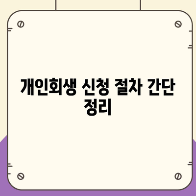 블랙 프라이데이 개인회생 집담보대출별제권 절차 안내