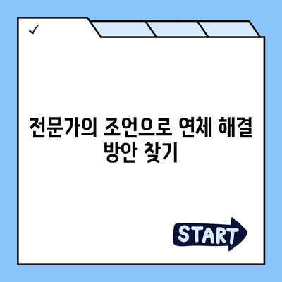 대출 연체 과정에서 전문가 상담의 도움 구하기