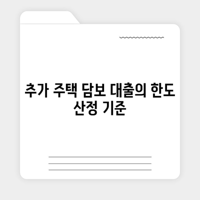 추가 주택 담보 대출 한도, 금리 비교