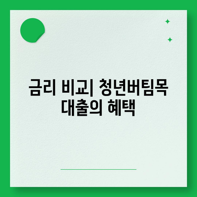 청년버팀목 전세자금대출,조건과 금리 확인