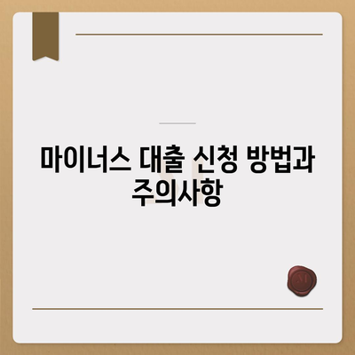 마이너스 대출