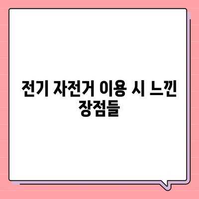 카카오바이크 전기 자전거 이용 후기