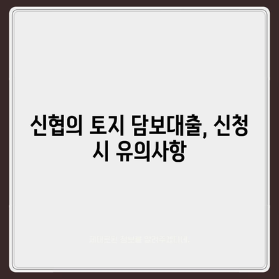 새마을금고, 수협, 농협, 신협의 토지 담보대출 요점 파악하기