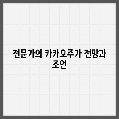 카카오계열사 매각 소식과 카카오주가 전망