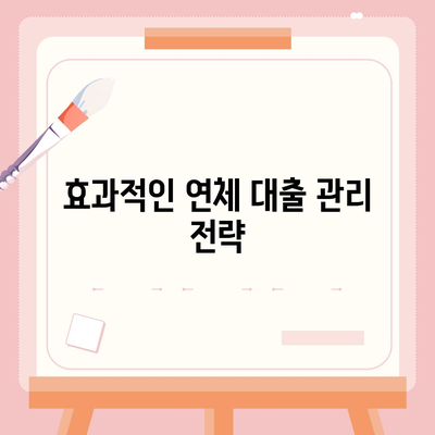 연체 대출에 대한 긴급 계획 수립의 중요성