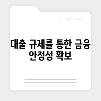 대출 규제